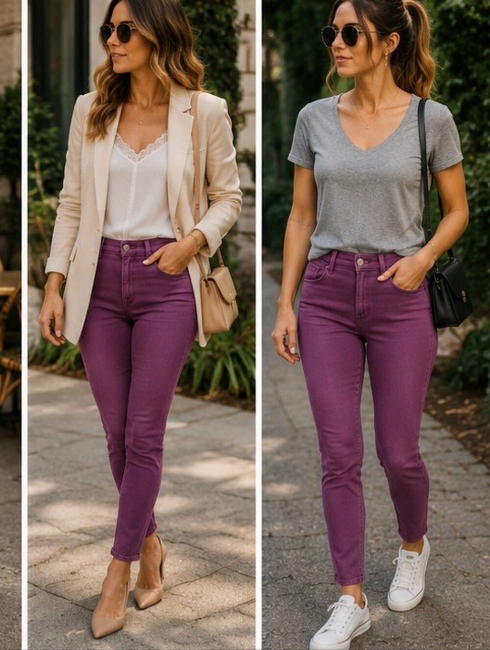 LEVI'S PURPLE HI RISE SKINNY JEANS